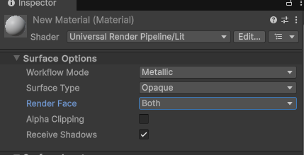 [Unity 3D]　Planeやモデルの裏側を表示させる方法（マテリアル設定）